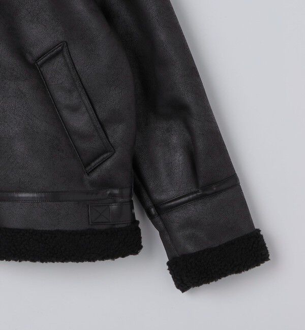 SHIPS「BENCH MARKING SHIRTS: フェイク ムートン B3 ブルゾン」|その他|