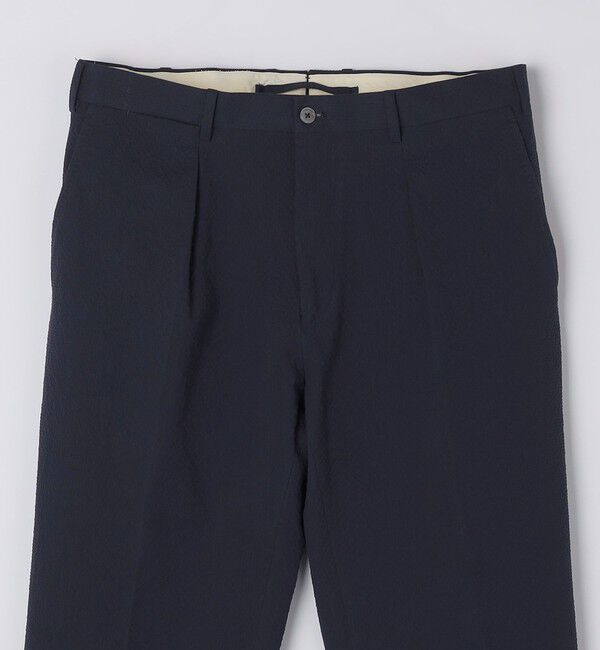 SHIPS「【SHIPS別注】Errico Formicola: VITO コットン シアサッカー スラックス」|スラックス|