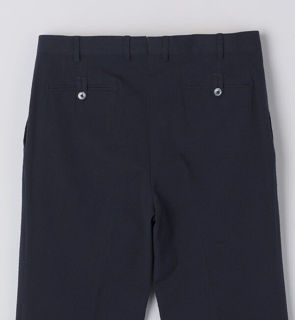 SHIPS「【SHIPS別注】Errico Formicola: VITO コットン シアサッカー スラックス」|スラックス|