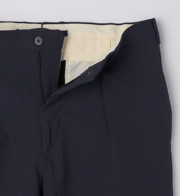 SHIPS「【SHIPS別注】Errico Formicola: VITO コットン シアサッカー スラックス」|スラックス|