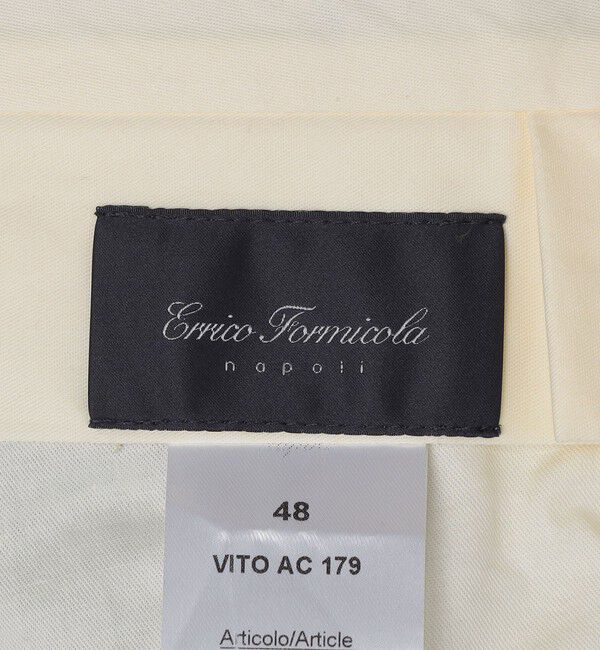 SHIPS「【SHIPS別注】Errico Formicola: VITO コットン シアサッカー スラックス」|スラックス|