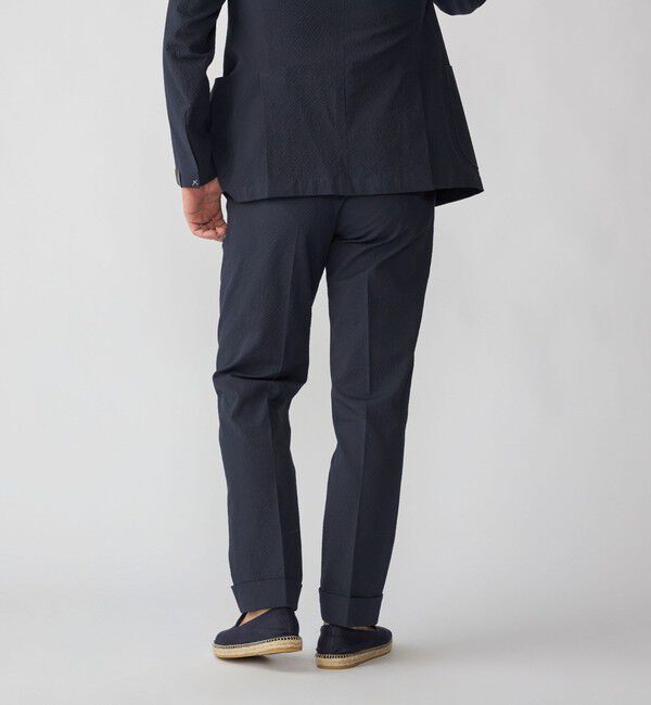 SHIPS「【SHIPS別注】Errico Formicola: VITO コットン シアサッカー スラックス」|スラックス|