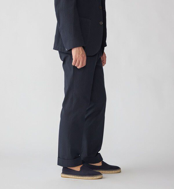 SHIPS「【SHIPS別注】Errico Formicola: VITO コットン シアサッカー スラックス」|スラックス|