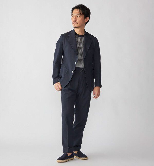 SHIPS「【SHIPS別注】Errico Formicola: VITO コットン シアサッカー スラックス」|スラックス|