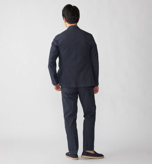 SHIPS「【SHIPS別注】Errico Formicola: VITO コットン シアサッカー スラックス」|スラックス|