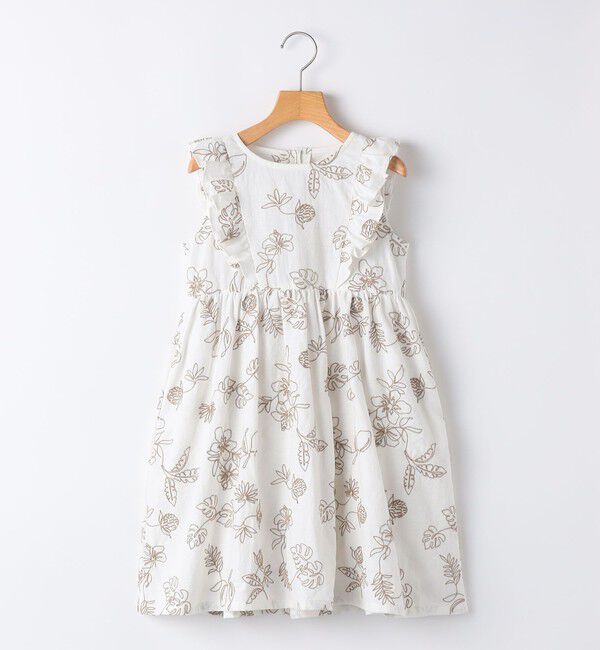 SHIPS KIDS「SHIPS KIDS:100～130cm /エンブロイダリー ワンピース」|ワンピース|アイボリー
