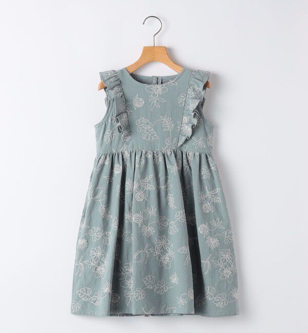 SHIPS KIDS「SHIPS KIDS:100～130cm /エンブロイダリー ワンピース」|ワンピース|ライトブルー