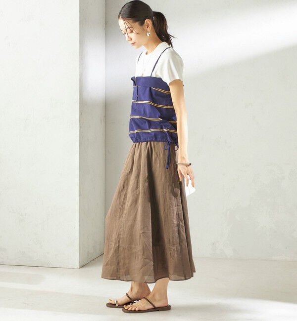 SHIPS for women「《予約》【SHIPS別注】crinkle crinkle crinkle:〈洗濯機可能〉POLO CAMI」|キャミソール|