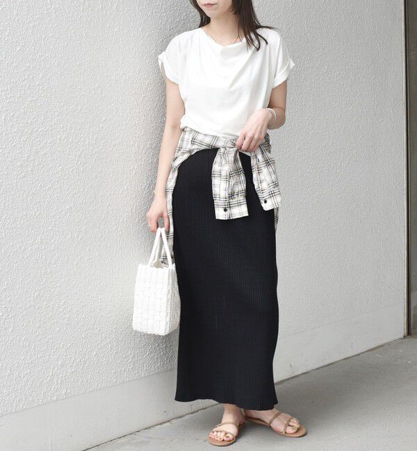 SHIPS Colors 「《予約》SHIPS Colors:〈接触冷感・手洗い可能〉クールタッチ ドレープ TEE◆」|Tシャツ・カットソー|