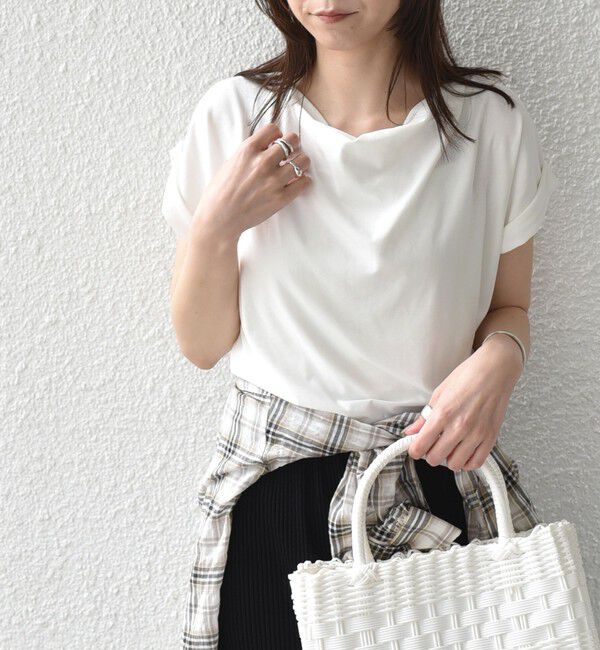 SHIPS Colors 「《予約》SHIPS Colors:〈接触冷感・手洗い可能〉クールタッチ ドレープ TEE◆」|Tシャツ・カットソー|