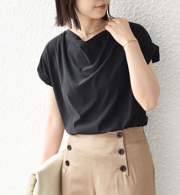SHIPS Colors 「《予約》SHIPS Colors:〈接触冷感・手洗い可能〉クールタッチ ドレープ TEE◆」|Tシャツ・カットソー|
