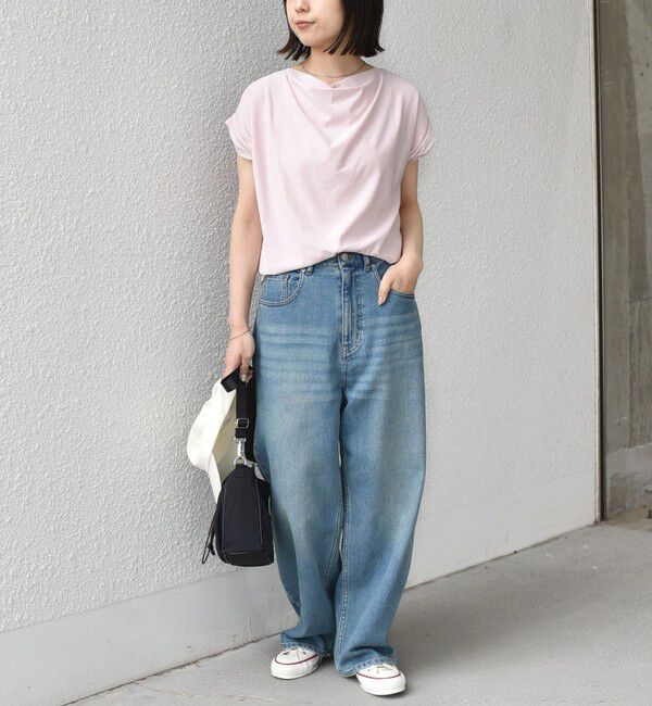 SHIPS Colors 「《予約》SHIPS Colors:〈接触冷感・手洗い可能〉クールタッチ ドレープ TEE◆」|Tシャツ・カットソー|