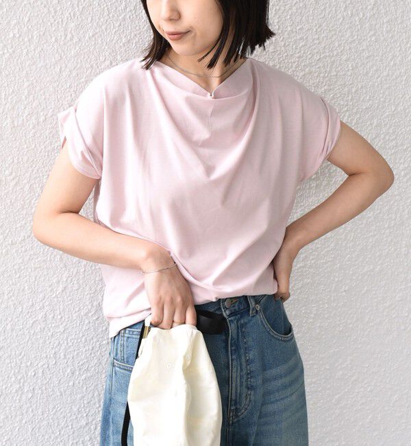 SHIPS Colors 「《予約》SHIPS Colors:〈接触冷感・手洗い可能〉クールタッチ ドレープ TEE◆」|Tシャツ・カットソー|