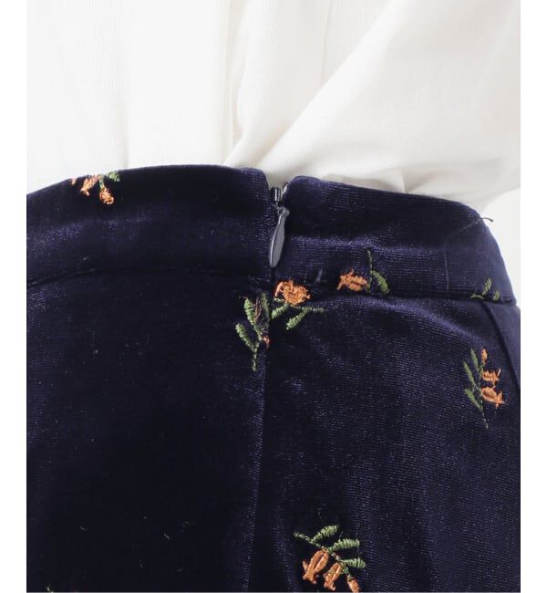 OUTDOOR PRODUCTS Usual Things「追加 刺繍ベロアフレアパンツ」|スラックス|