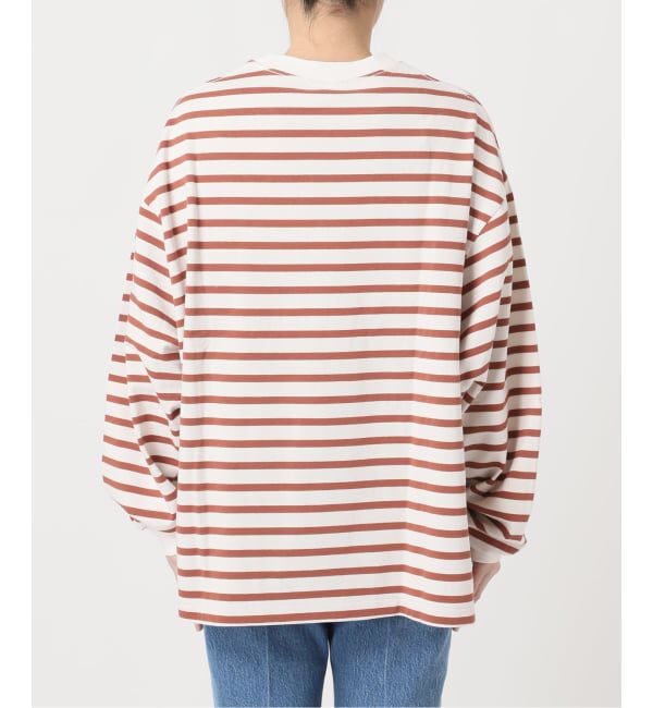 OUTDOOR PRODUCTS Usual Things「コットンボーダークルーネックワイドTEE」|Tシャツ・カットソー|