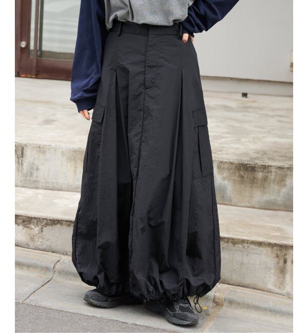 OUTDOOR PRODUCTS Usual Things「WEB・横浜店限定カラーあり ドロストバルーンカーゴスカート」|スカート|