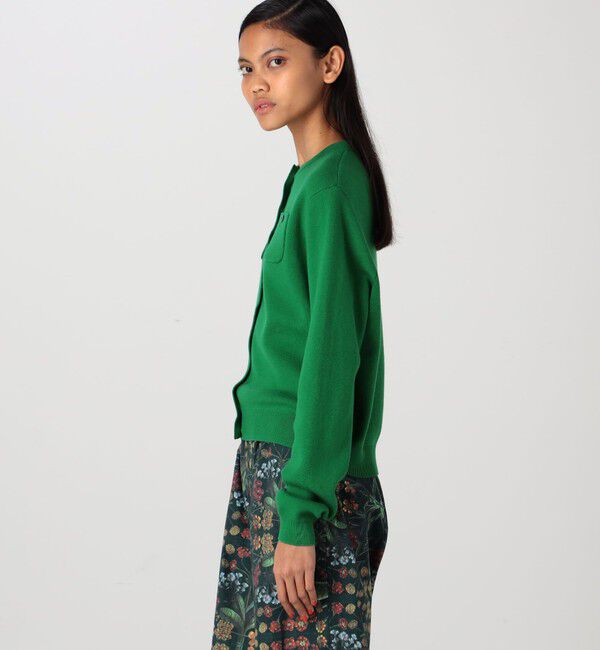 CABaN「コットンカシミヤ クルーネックカーディガン」|カーディガン|