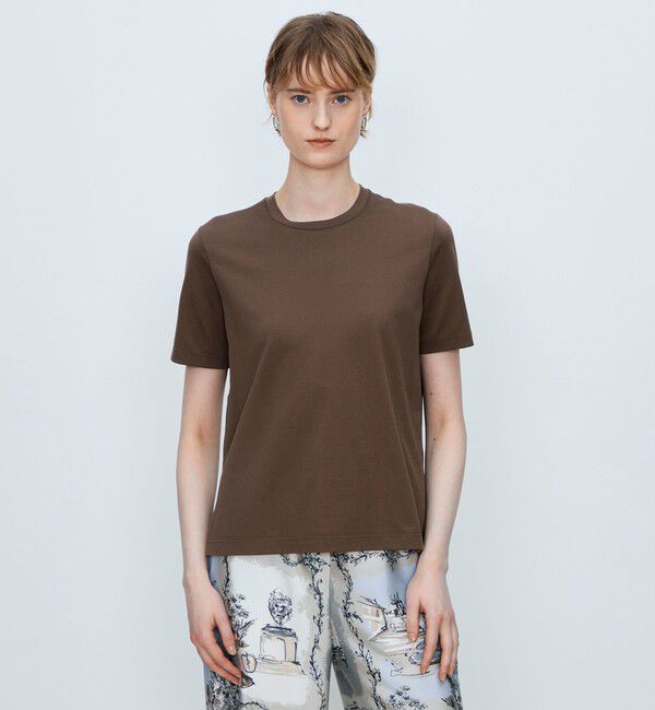 TOMORROWLAND collection「スーピマコットンジャージー クルーネックプルオーバー」|Tシャツ・カットソー|