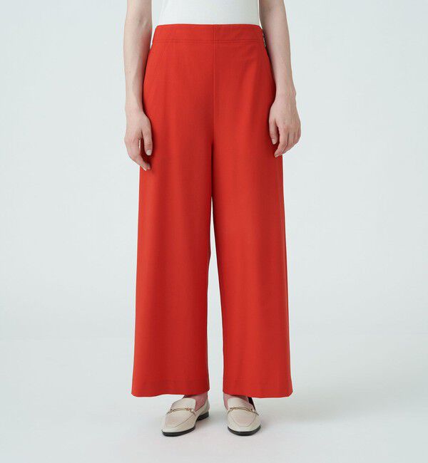 MACPHEE「ウールポリエステルストレッチ ワイドクロップドパンツ」|その他|