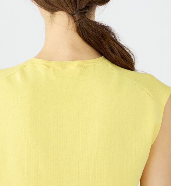 Ballsey「ハイゲージコットン ノースリーブプルオーバー」|ニット・セーター|