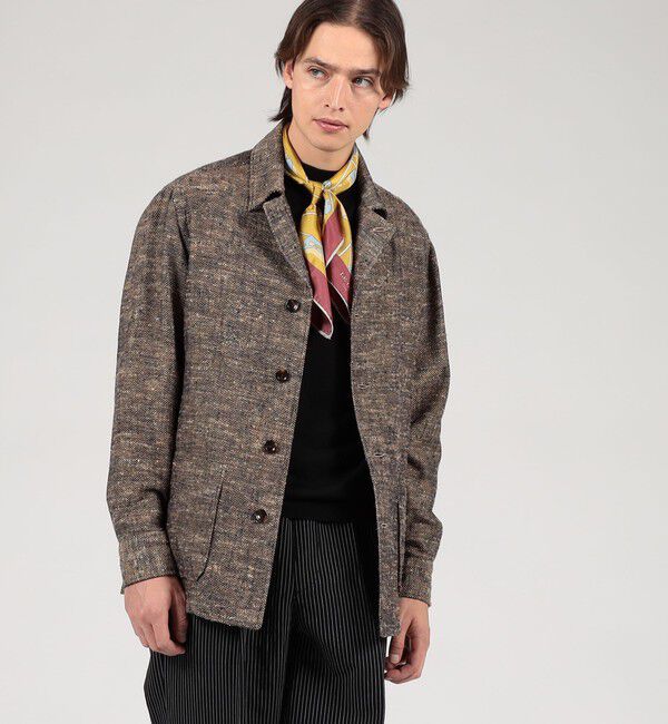 TOMORROWLAND MENS「TOMORROWLAND PILGRIM シルクコットン ハンドカバーシャツ」|ブルゾン・スタジャン|