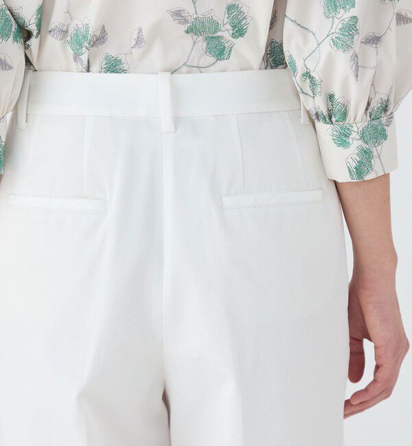 TOMORROWLAND collection「コットンカツラギ タックワイドパンツ」|その他|