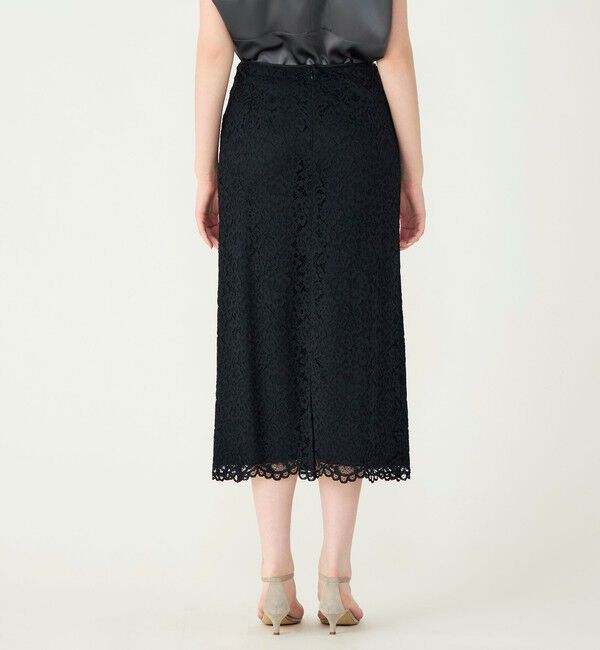 Ballsey「フラワーコードレース ペンシルタイトスカート」|タイト|