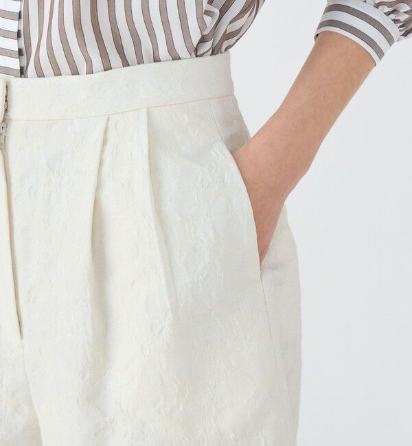 TOMORROWLAND collection「フラワージャカード 2タックキュロット」|キュロット|