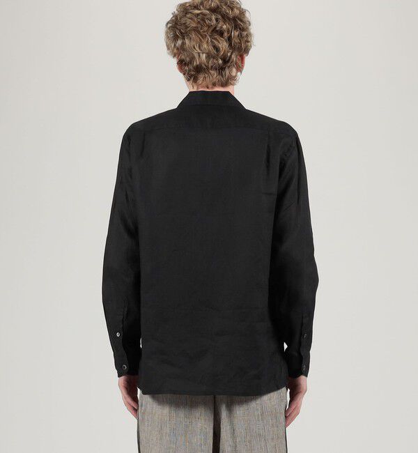 TOMORROWLAND MENS「アイリッシュリネン ダブルポケット ロングスリーブシャツ」|シャツ・ブラウス|