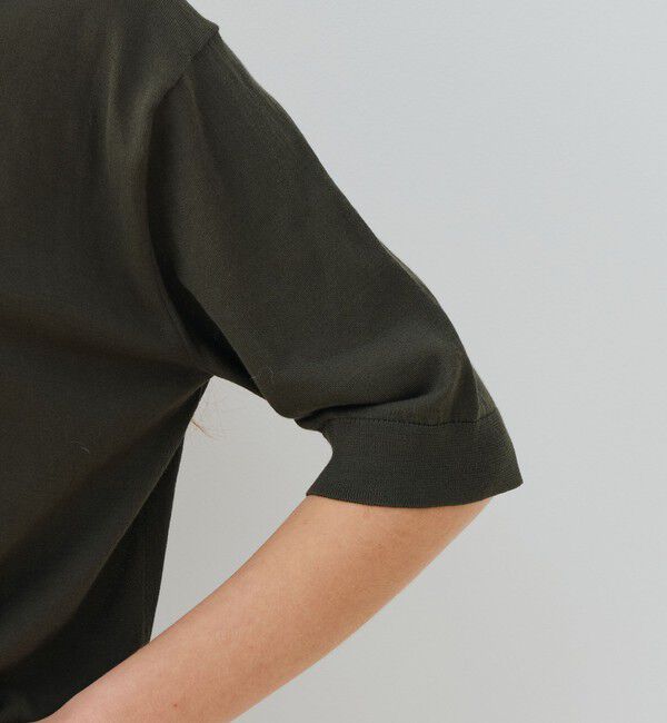 GALERIE VIE「クレープコットン ポロカラープルオーバー」|ニット・セーター|