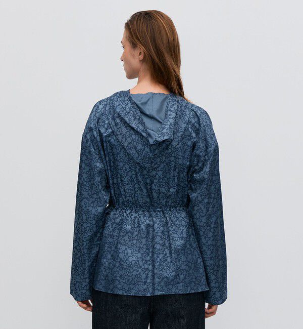 BACCA「キュプラインディゴプリント フーディブラウス」|シャツ・ブラウス|