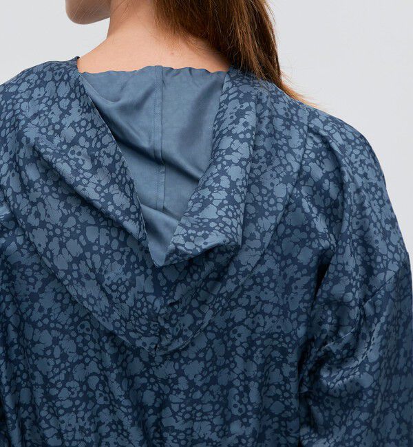 BACCA「キュプラインディゴプリント フーディブラウス」|シャツ・ブラウス|