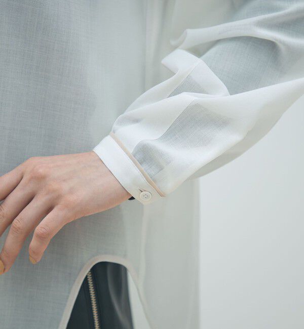 MACPHEE「T/W VOILEボリュームスリーブチュニックブラウス」|シャツ・ブラウス|