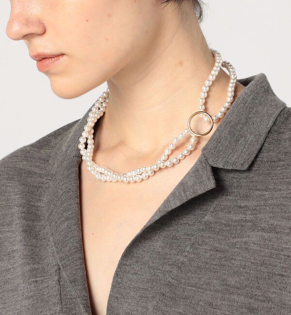 TOMORROWLAND GOODS「【別注】januka サークル パール ネックレス」|ネックレス|