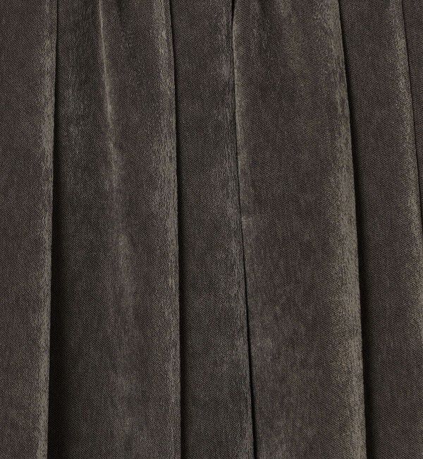 Ballsey「スエードサテン プリーツスカート」|スカート|