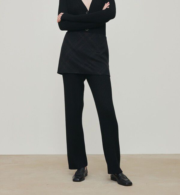 DES PRES「ダブルフェイスチェックジャガード ミニスカート」|スカート|