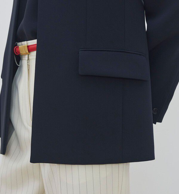 DES PRES「ライトダブルクロス ノーカラージャケット」|ノーカラージャケット|