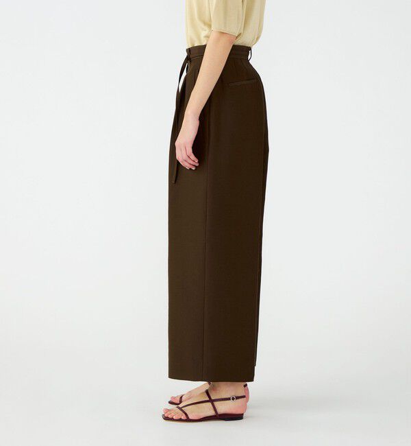 Ballsey「コットンシルクダブルクロス ストレートワイドパンツ」|その他|