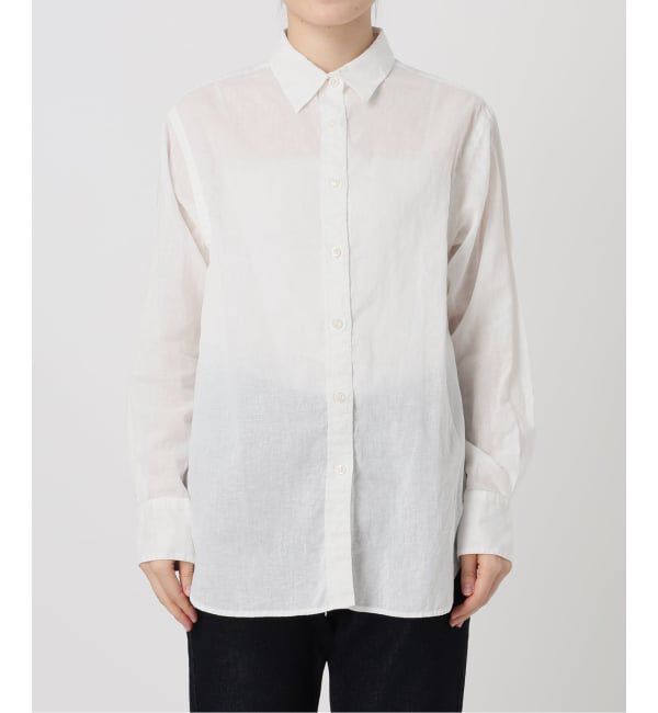 SLOBE IENA「リネンコットンレギュラーシャツ」|シャツ・ブラウス|