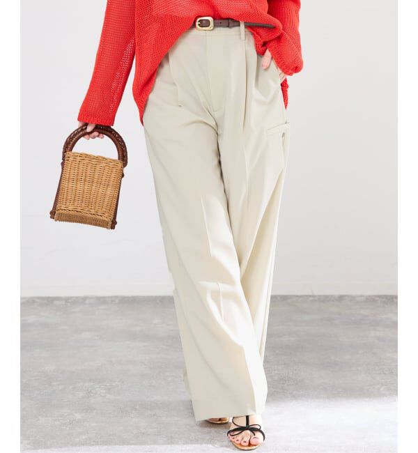 IENA「ハイツイストツイルスラックス」|スラックス|