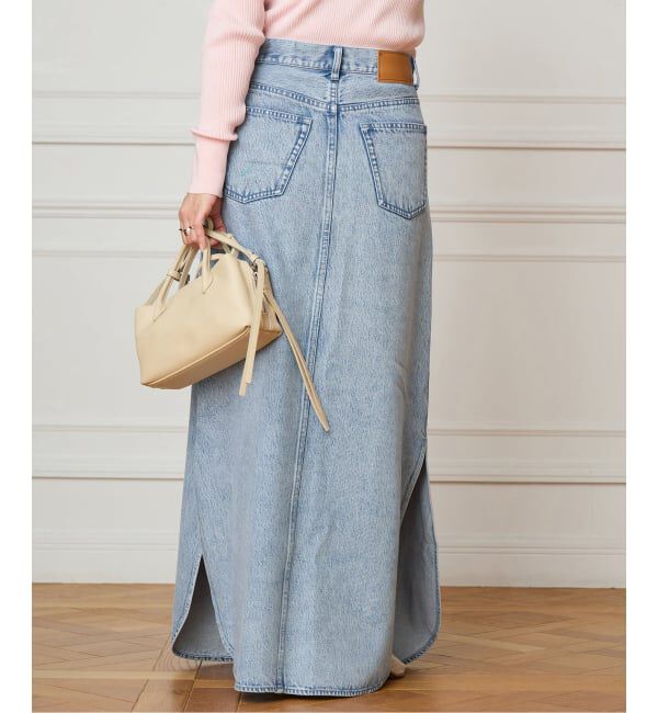 IENA LA BOUCLE「IENA LA BOUCLE ソフトデニムスリットスカート」|スカート|