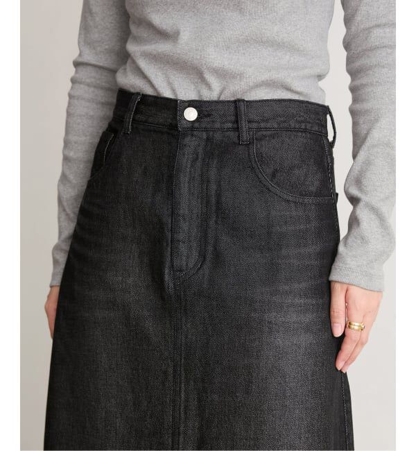 IENA LA BOUCLE「IENA LA BOUCLE ソフトデニムスリットスカート」|スカート|