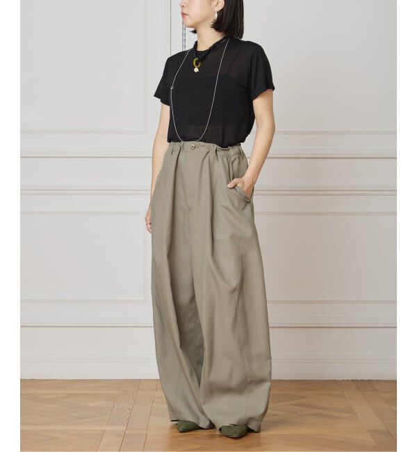 IENA LA BOUCLE「《追加》IENA LA BOUCLE ブライトギャバイージーバルーンパンツ」|その他|