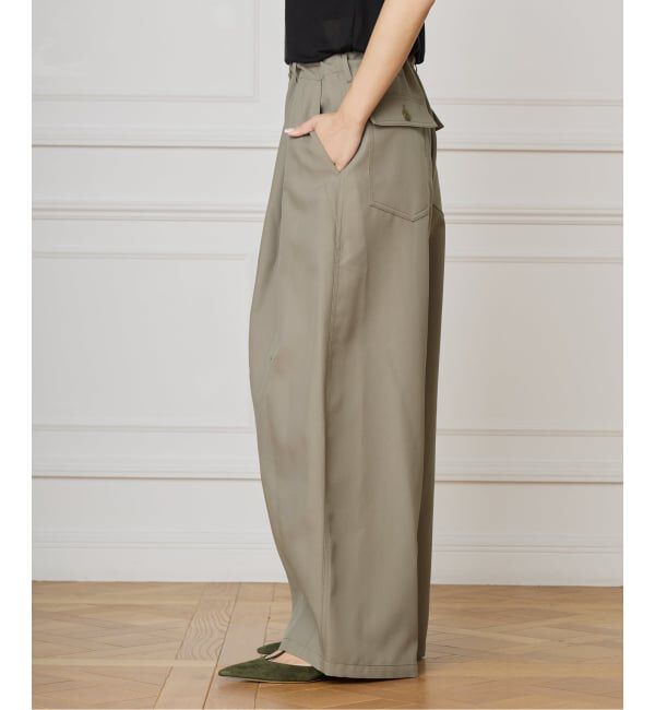 IENA LA BOUCLE「《追加》IENA LA BOUCLE ブライトギャバイージーバルーンパンツ」|その他|