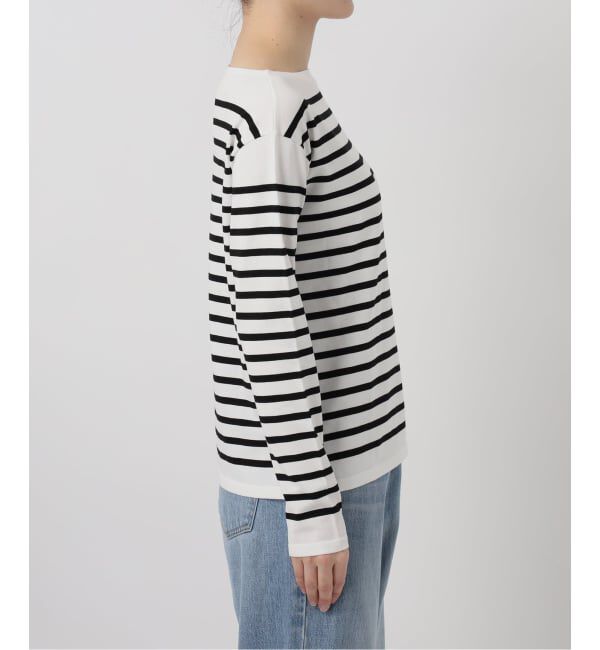 IENA「《新色》SEATTLEボーダーボートネックプルオーバー」|ニット・セーター|