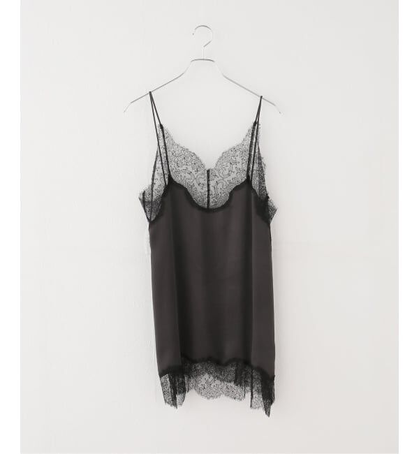 IENA「Raspail/ラスパイユ Lace Swithed Camisole キャミソール  RB-278」|キャミソール|ブラック