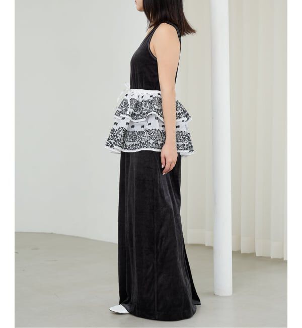 IENA LA BOUCLE「IENA LA BOUCLE エンブロイダリーコットンオーガンジーミニスカート」|スカート|