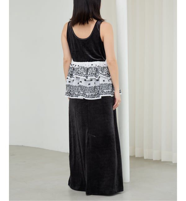 IENA LA BOUCLE「IENA LA BOUCLE エンブロイダリーコットンオーガンジーミニスカート」|スカート|