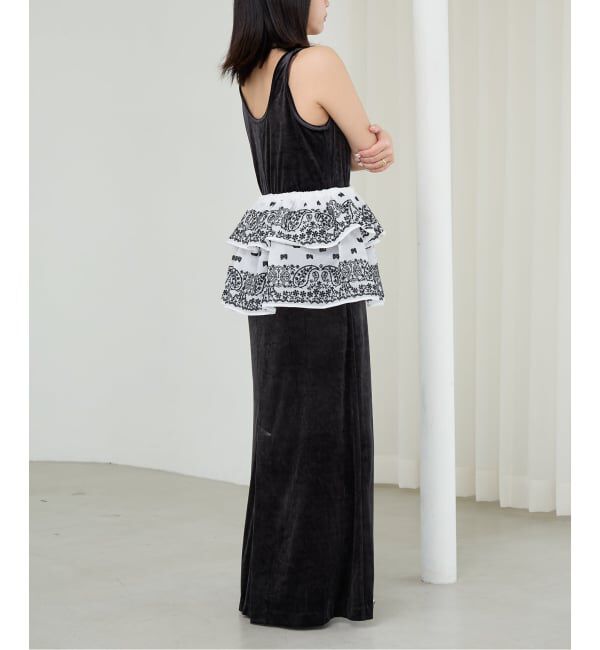 IENA LA BOUCLE「IENA LA BOUCLE エンブロイダリーコットンオーガンジーミニスカート」|スカート|