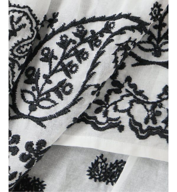 IENA LA BOUCLE「IENA LA BOUCLE エンブロイダリーコットンオーガンジーミニスカート」|スカート|